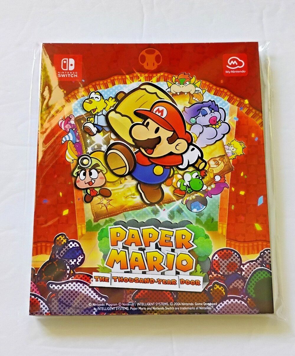 Paper Mario: The Thousand-Year Door Character Notepad Nintendo Rewards New [FL]